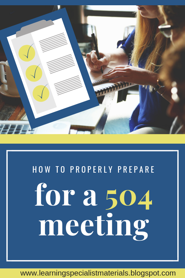 How to Prepare for a 504 Meeting