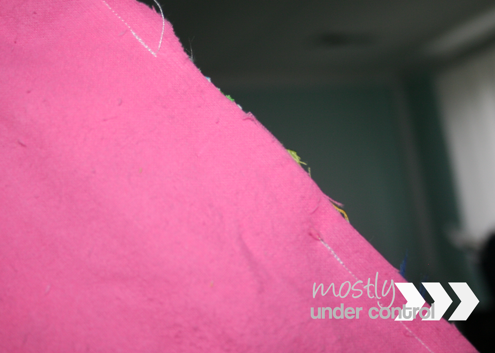 DIY Tag Blanket Mostly Under Control