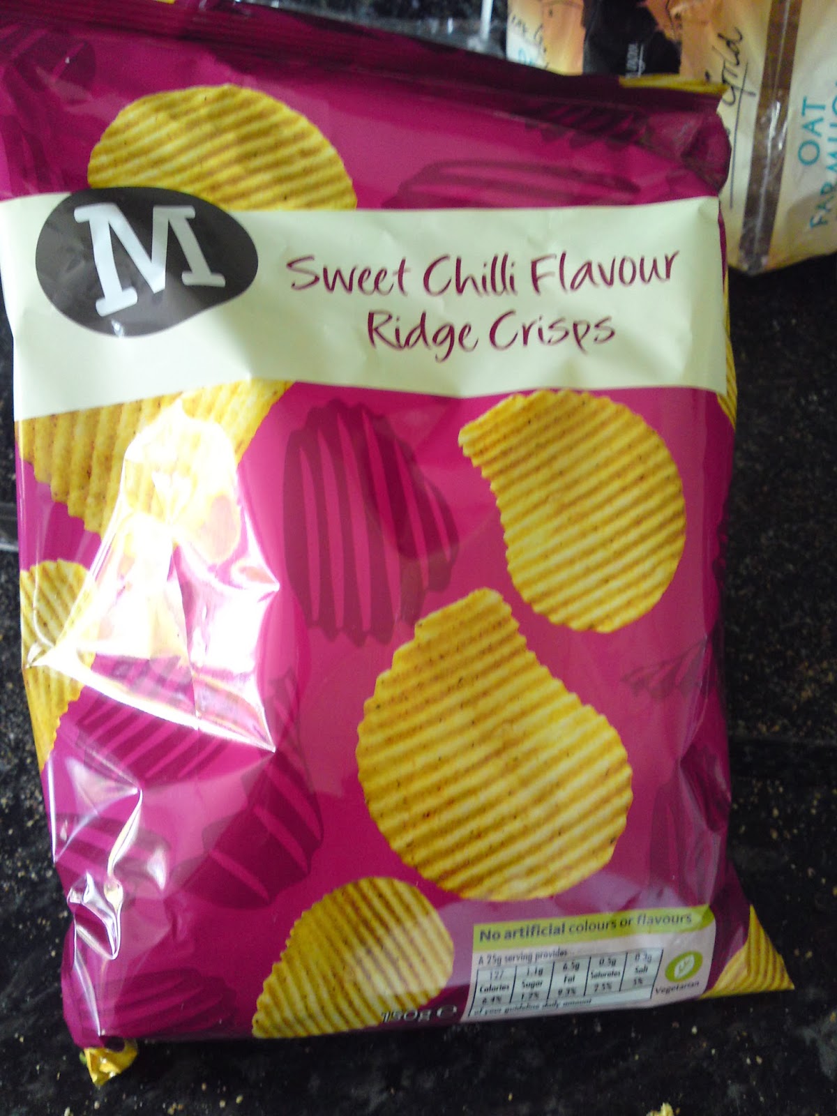 Lactose Free UK Morrisons Sweet Chilli Flavour Ridge Crisps