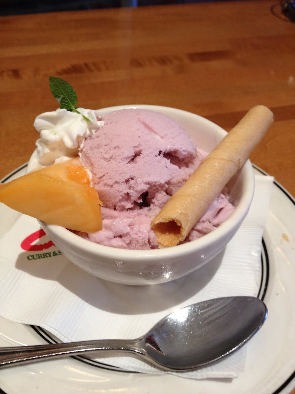 chocolate pirouettes {Red Bean Ice Cream}