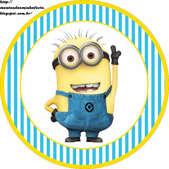 Despicable Me: Free Printable toppers. 