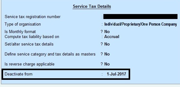How to Deactivate VAT, Service Tax and Excise in Tally?