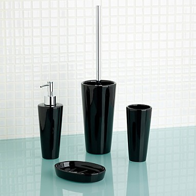 Home Decorations Black White Bathroom Accessories Modern Black Bathroom Accessories