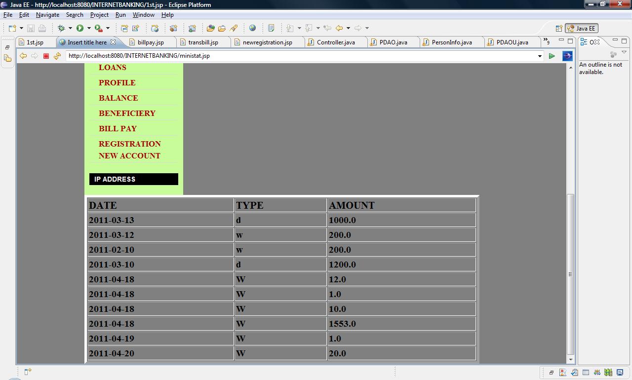 Online banking system project in java 10 Online banking system project in java 10