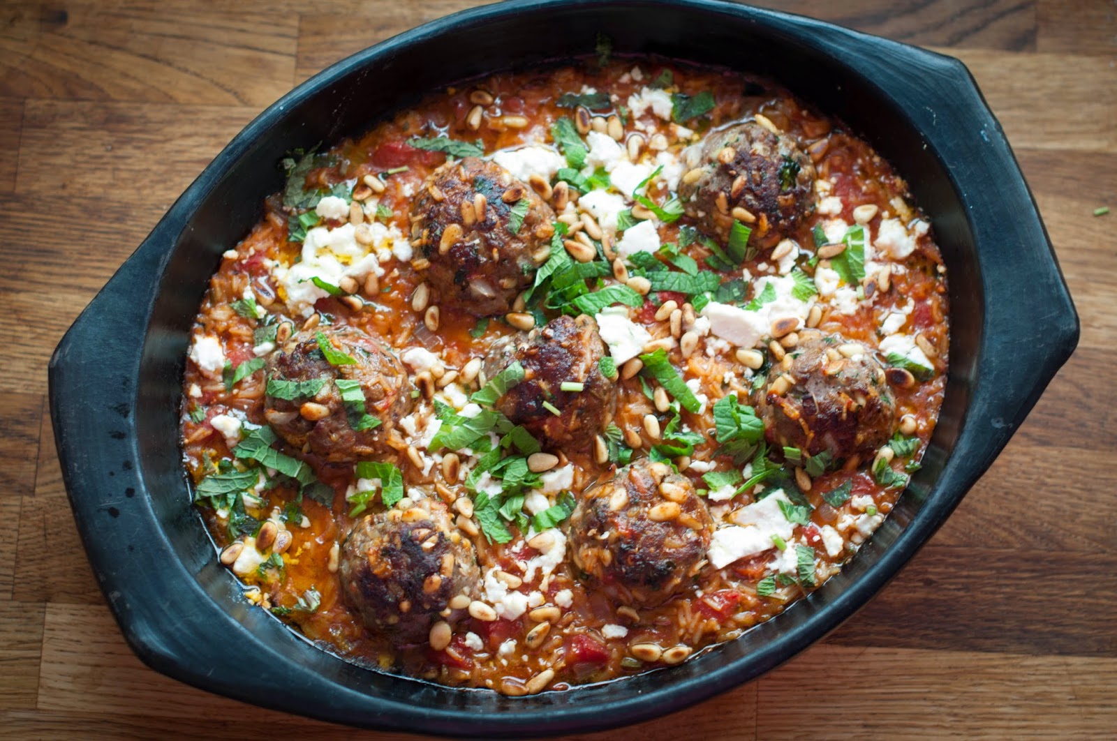 GourmetGirlfriend Baked Middle Eastern Meatballs