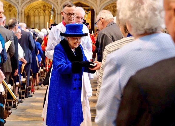Queen Elizabeth II attended 2018 Royal Maundy service held at St George Chapel