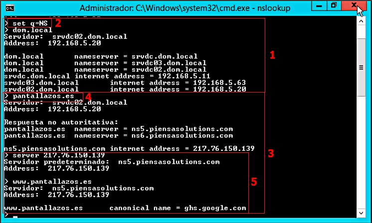 Microsoft Windows: NSLookUp.