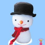 PATRON GRATIS MUÑECO DE NIEVE AMIGURUMI 22184