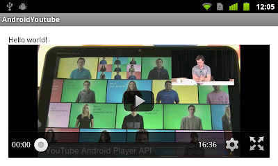 Youtube Player using experimental YouTube Android Player API