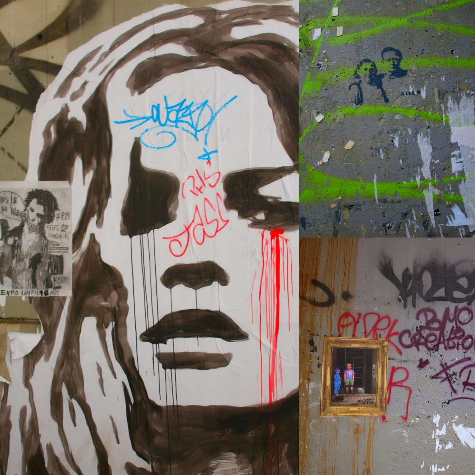 My Art: paris graffiti collages i made