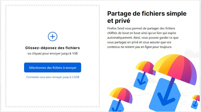 Partage de fichiers gratuit : Firefox Send entend concurencer WeTransfer et Dropbox Partage de fichiers gratuit : Firefox Send entend concurencer WeTransfer et Dropbox