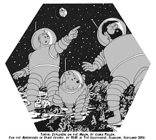 Tintin - Explorers on the Moon illustration by Ciana Pullen