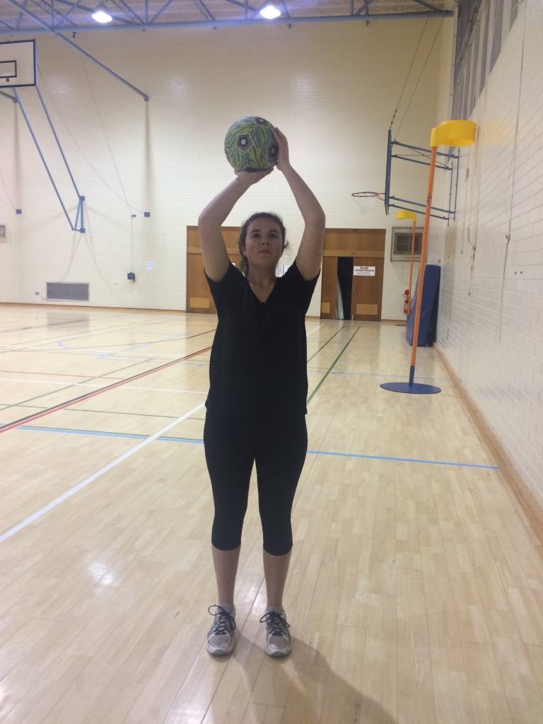 What are the optimal biomechanics of a netball shot 