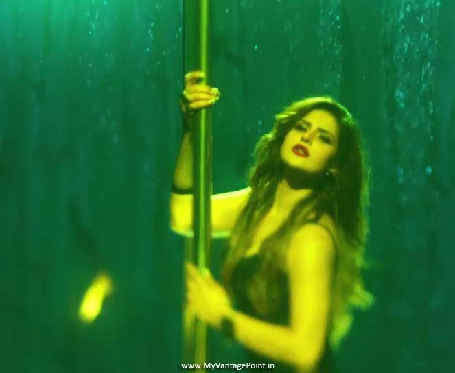 Zareen Khan pole dance, Zareen Khan in latex, Zareen Khan hot dance stills