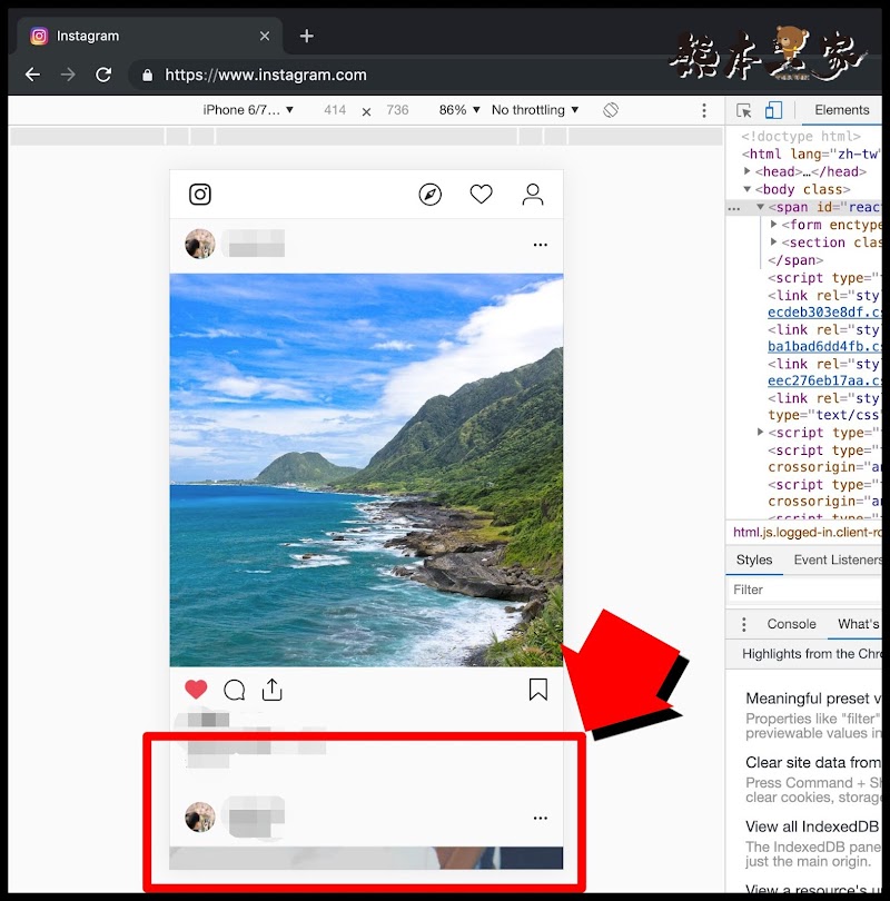 Instagram如何在PC電腦上傳相片PO文Safari-Chrome瀏覽器IG發文好簡單