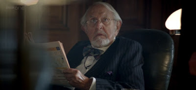 Douglas Wilmer as a Diogenes Gent in The Reichenbach Fall BBC Sherlock