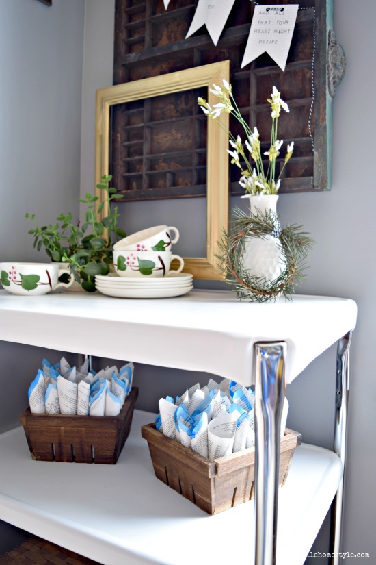 How to update a vintage 3 shelf rolling cart in a few simple steps