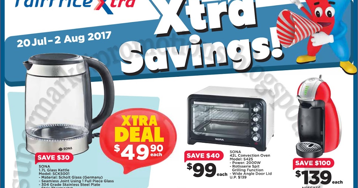 NTUC FairPrice Xtra Electrical Fair 20 July 02 August 2017