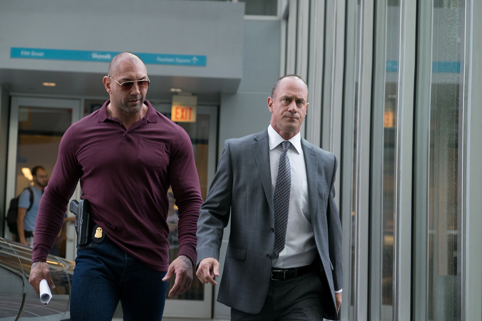 Dave Bautista and Christopher Melonin in MARAUDERS Dave Bautista and Christopher Melonin in MARAUDERS