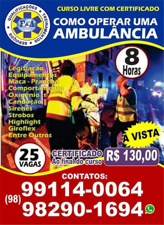 curso de socorrista de ambulância