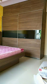 Sliding Wardrobe with Glass Shutters
