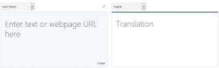 ترجمة مقدمة من ميكروسوفت وهى ترجمة بينج (Bing Translator)