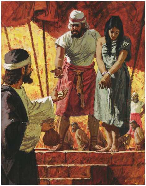 God tells Hosea to redeem, to buy back Gomer and re-establish his marital bonds with her.