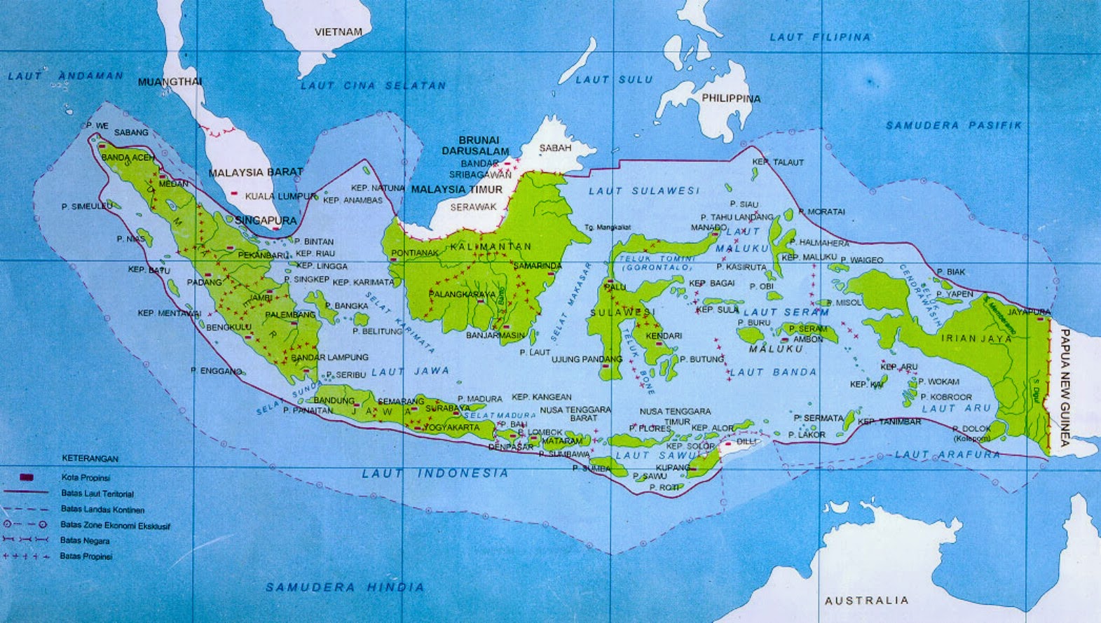 Peta Papua Gambar Indonesia Berikut Wawasan