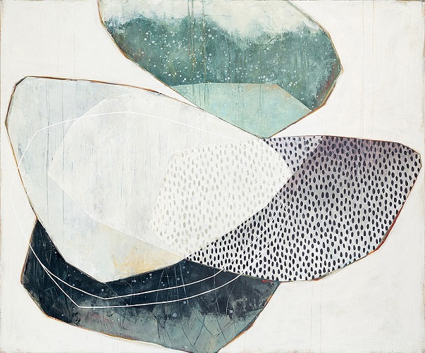 Karine Léger, "En Apesanteur" | contemporary artworks, paintings, cool organic abstract art pictures