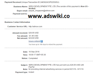 adnow payment proof adnow payment proof