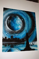 Spray Paint Space Art