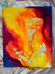 pour pouring watercolor paint dry start finish drawing weems starr
