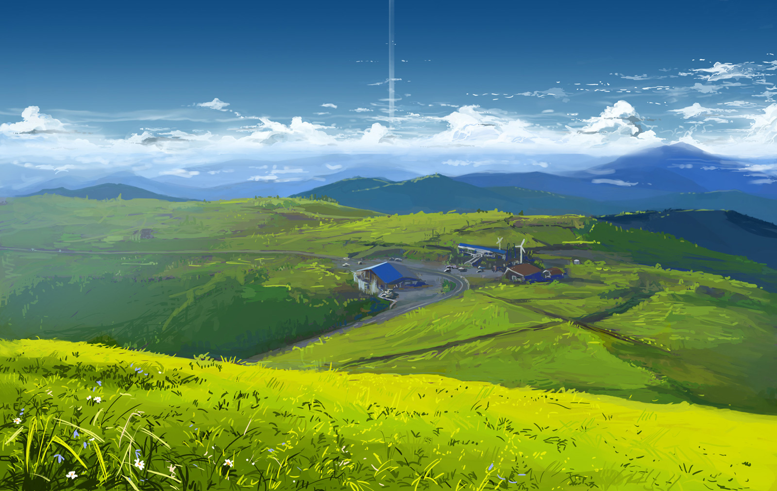 Anime Landscape: Mountain (Anime Background)
