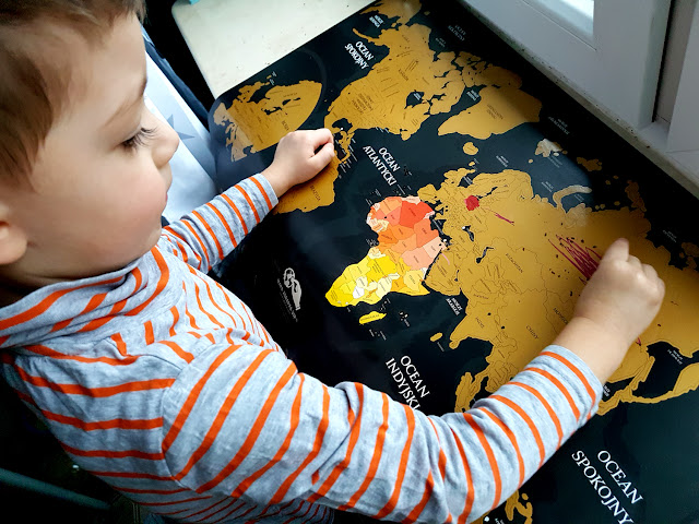 Mapa Zdrapka Playprint - mapa świata - geografia na wesoło - nauka przez zabawę - prezent dla podróżnika 
