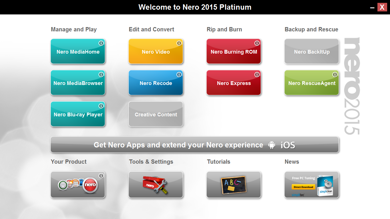 nero 2014 platinum update download