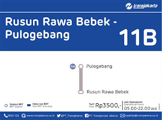 peta rute transjakarta rusun rawa bebek pulogebang