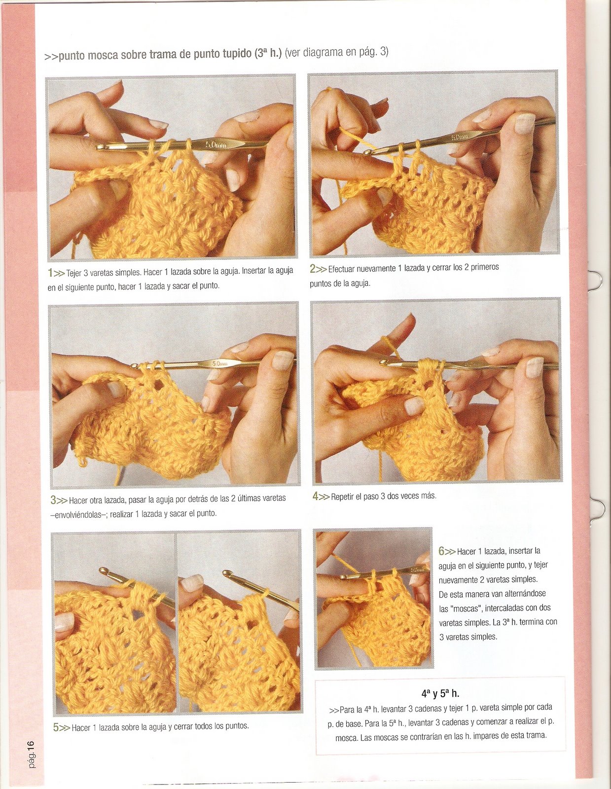 mis cosas: Puntadas en crochet