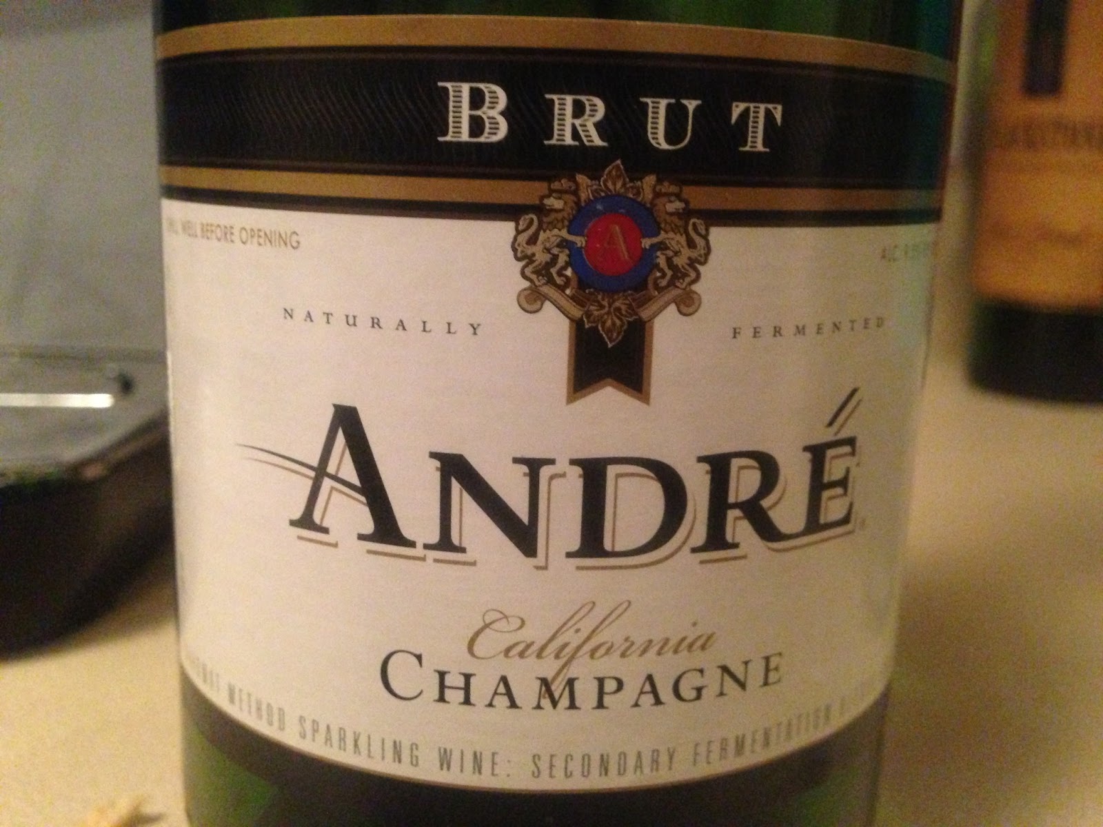 Jon's first wine blog Tasting "Andre Champagne"