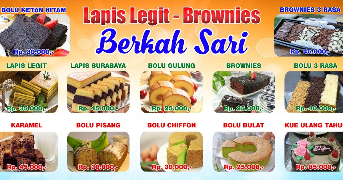 Contoh Spanduk Toko Kue desain banner kekinian