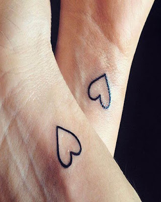 tatuajes de pareja corazones chiquitos