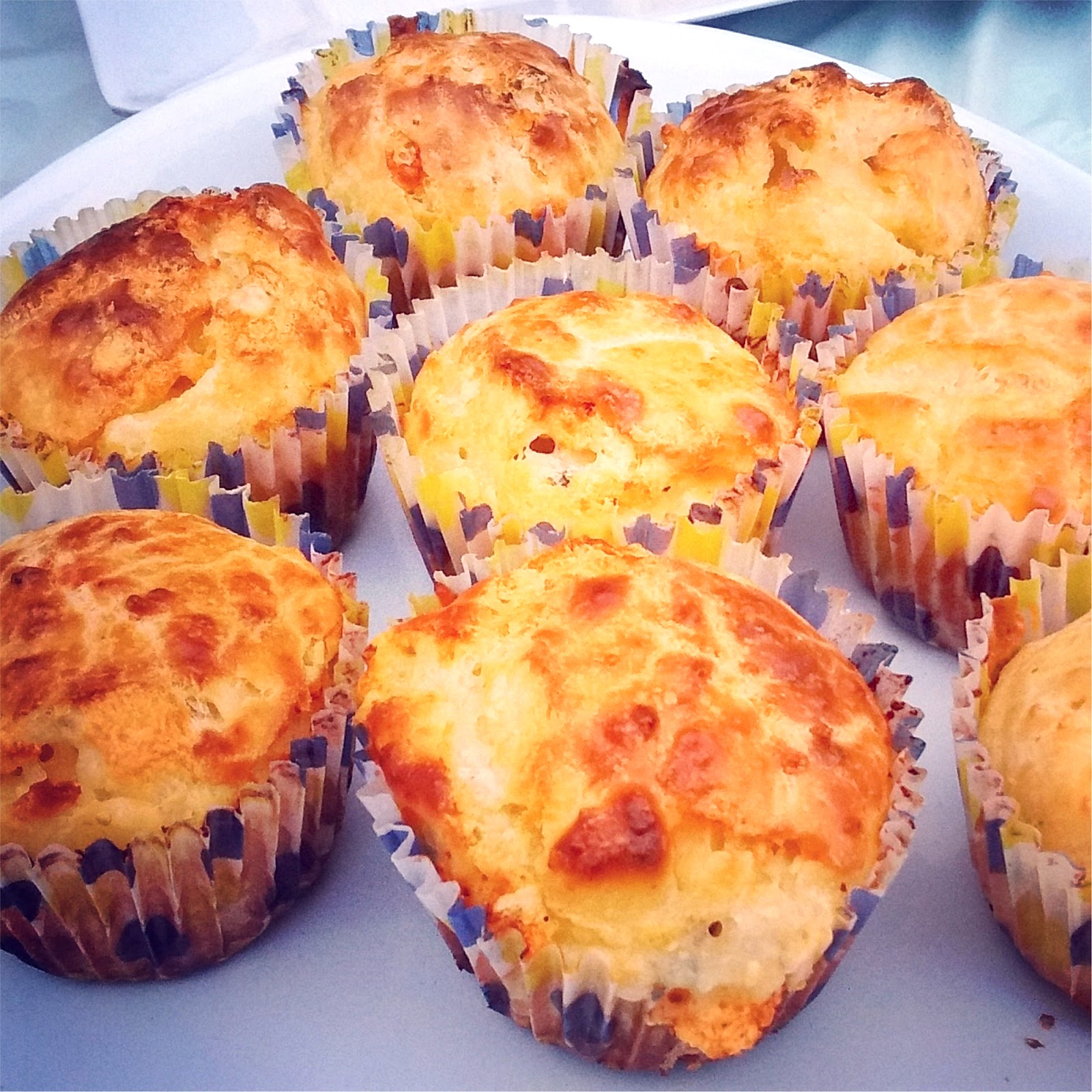 Recetas para engordar...: Muffins de 3 quesos