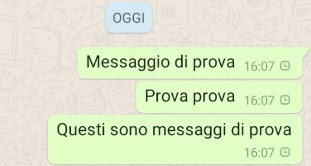 Orologio messaggi WhatsApp orologio messaggi