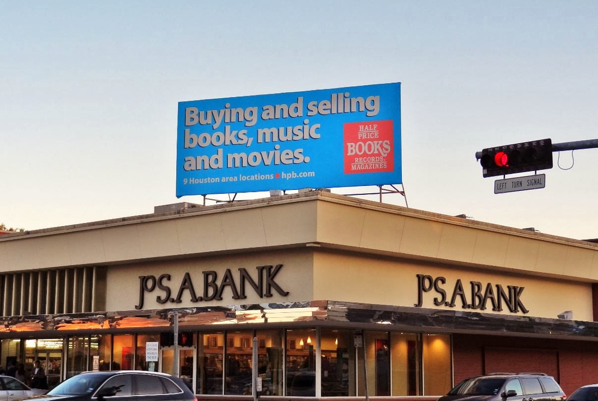 Houston in Pics JoS A Banks and Half Price Books in Rice Village