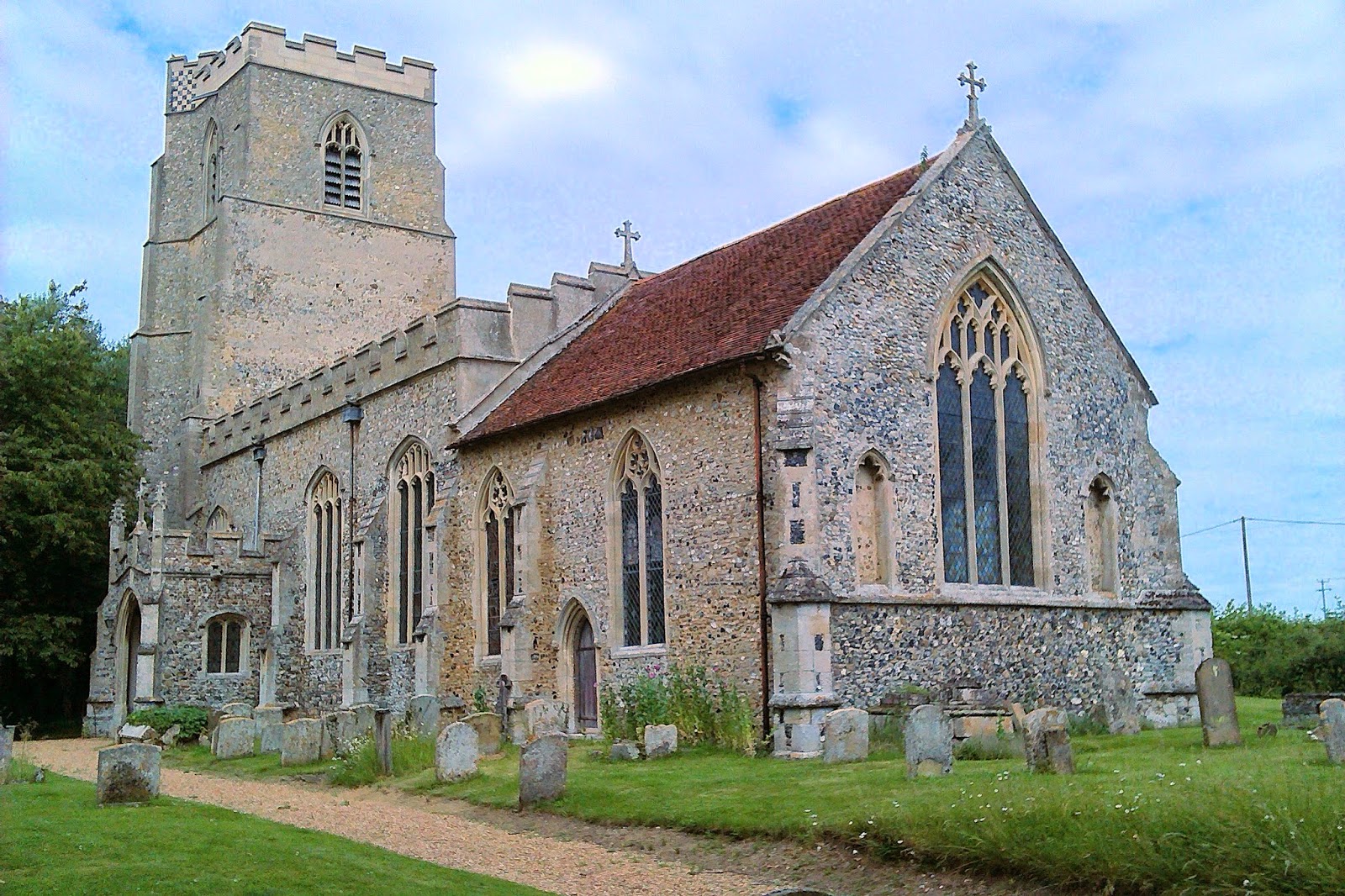 View From A Hill John and Pauline Jeffries Stansfield Suffolk