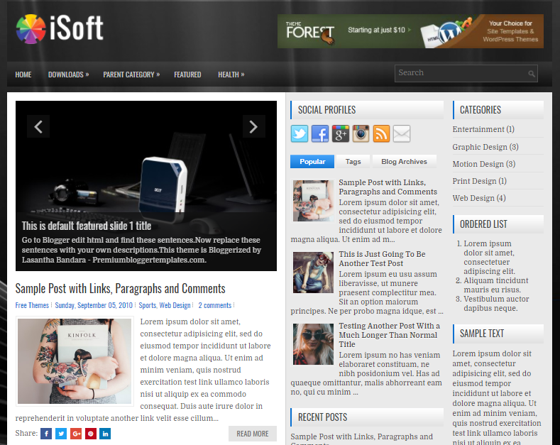 Free Download iSoft Blogger Template Columns Blogger Template for Tech Blogs Free Download iSoft Blogger Template