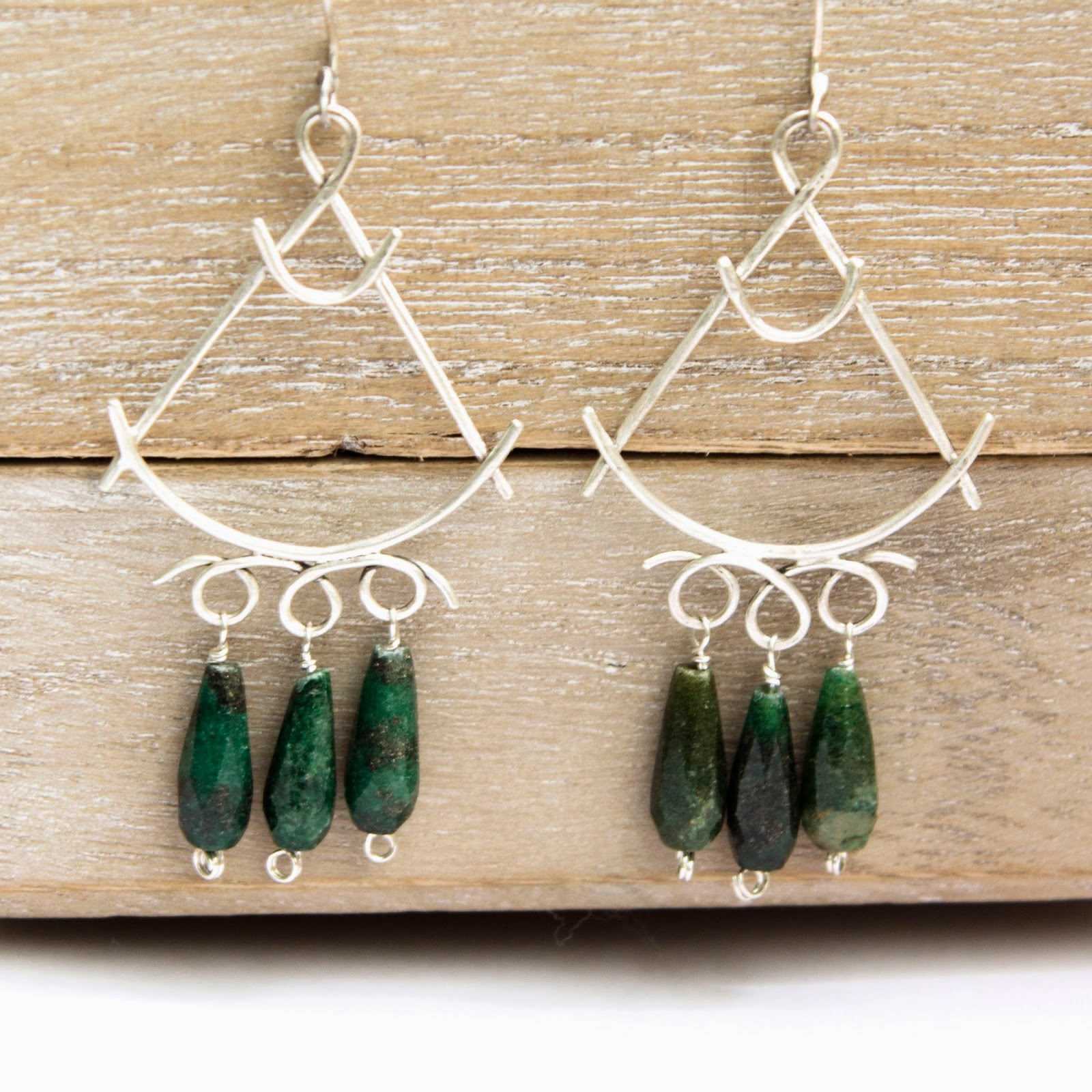 Orecchini pendenti vintage in argento sterling con topazio e