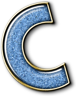 Abecedario en Mármol Celeste. Light Blue Marbel Alphabet.