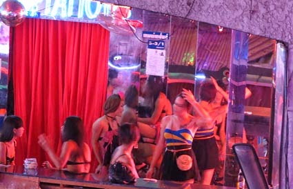 Bangkok nightlife with Ladyboys