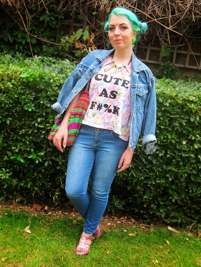 How I Wear: A Slogan Tee - that's so yesterday