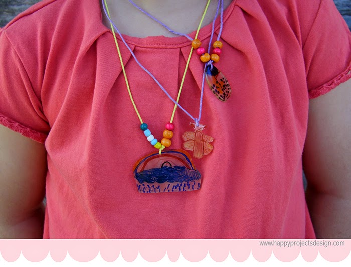 plástico mágico DIY: Collares de plástico mágico